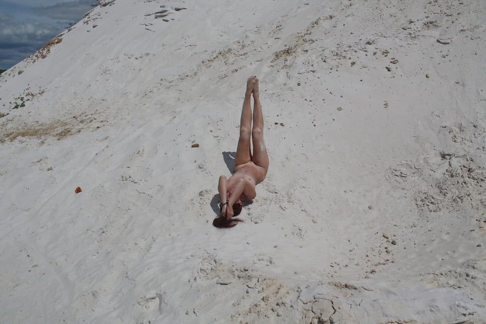 Naked on White Sand #9