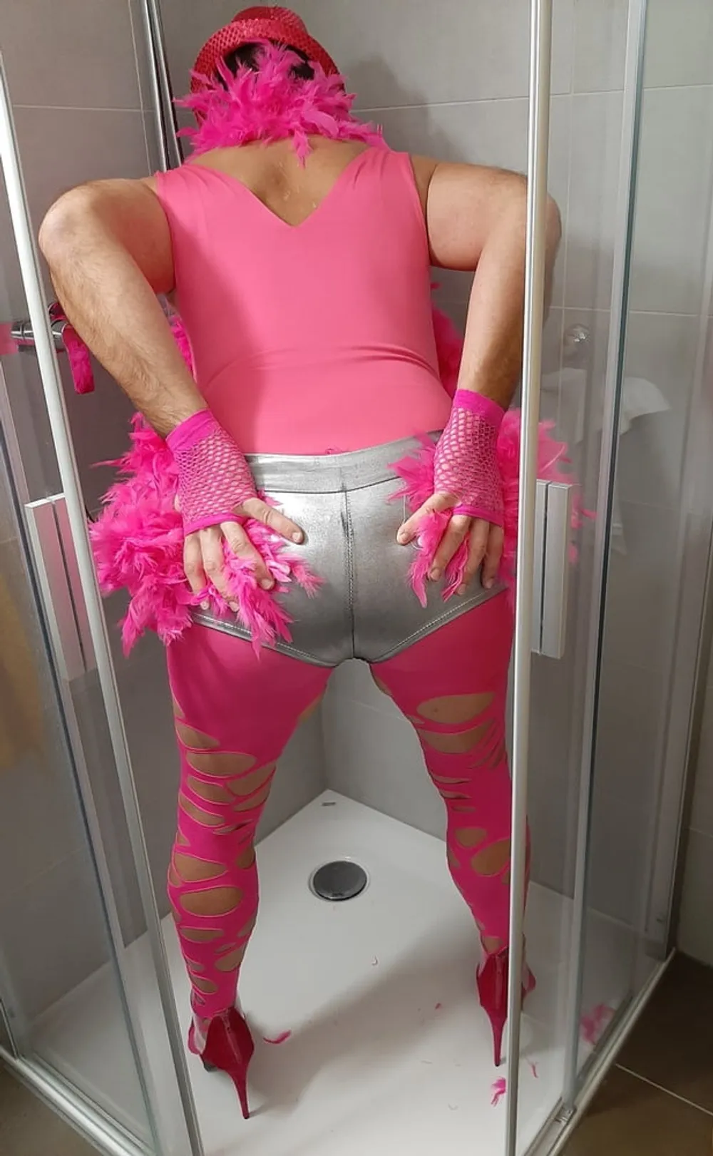 Party Sissy in the shower #3