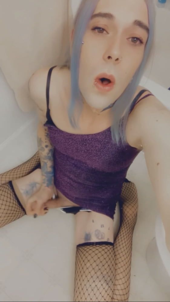 Hot Purple Minidress Slut #51