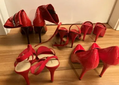 some of our high heels         