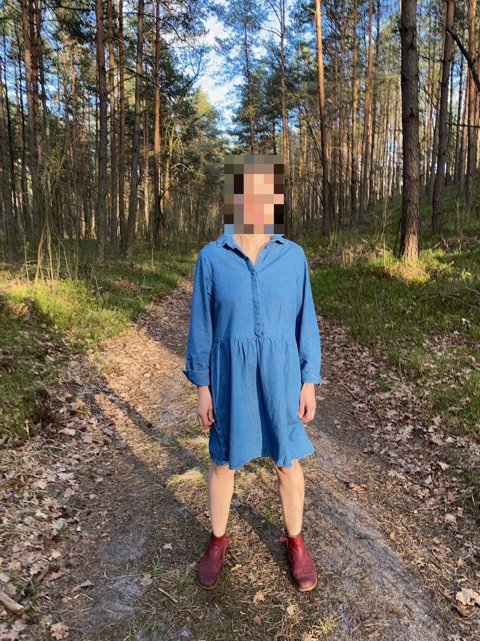 Shy pussy in the forest #8