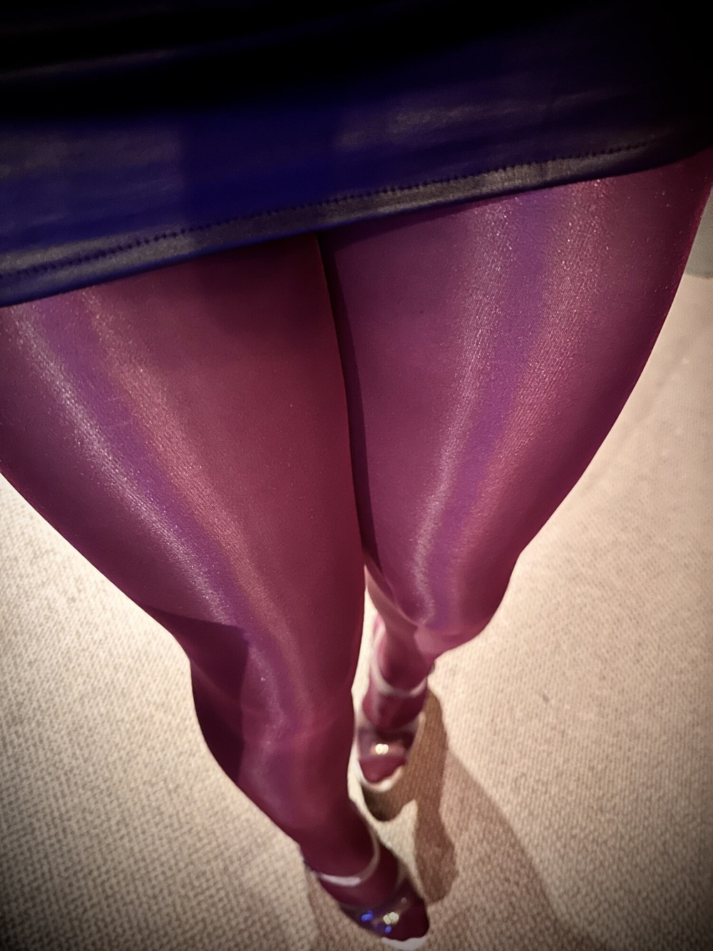 My new shiny & glossy pantyhose looks so hot ! #28