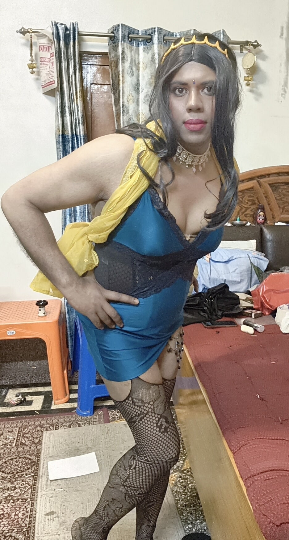 Verronika69 Sexy Desi Queen in Fishnets #17