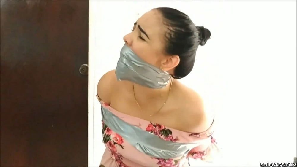 Her First Time Bound And Gagged - Selfgags #16