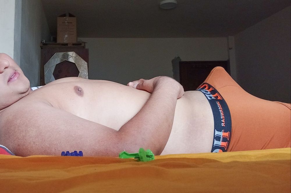 Me Lying Down and my Penis Standing - 01 (In Underwear)