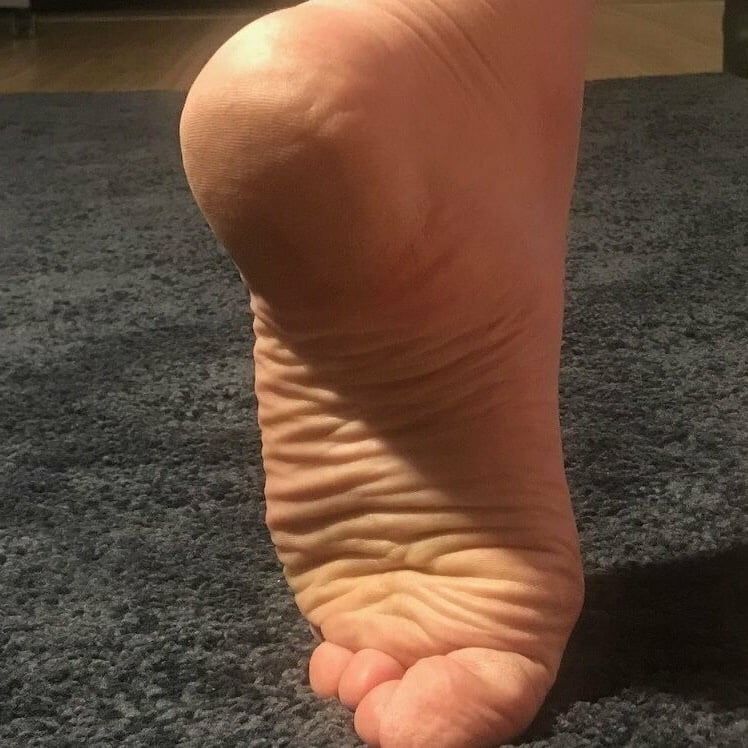 My wrinkled soles and butthole on display #17