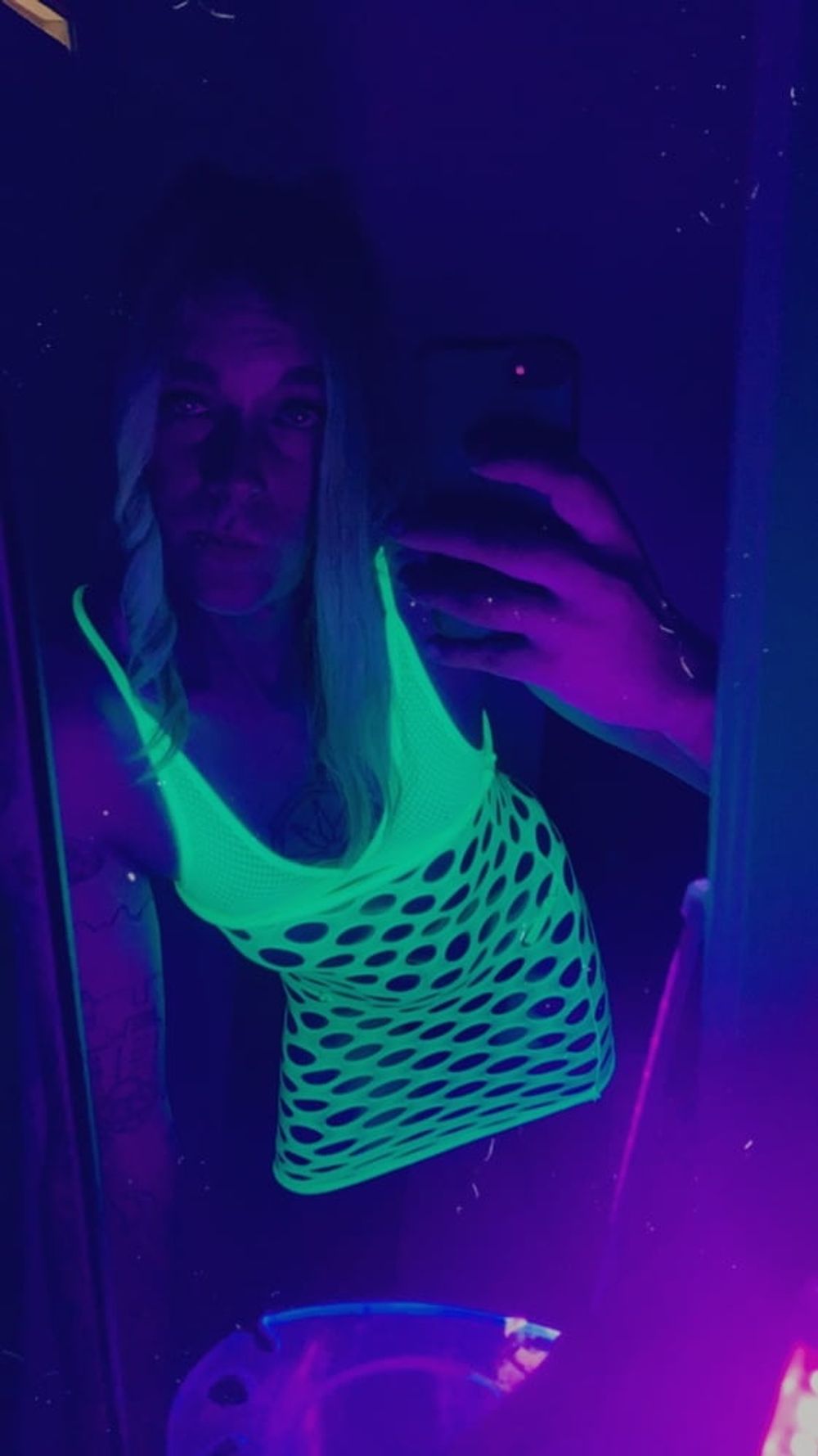 Blacklight Minidress Babe #35