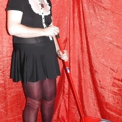 sissy clean floor