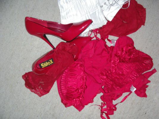 Julian069 red lingerie #2