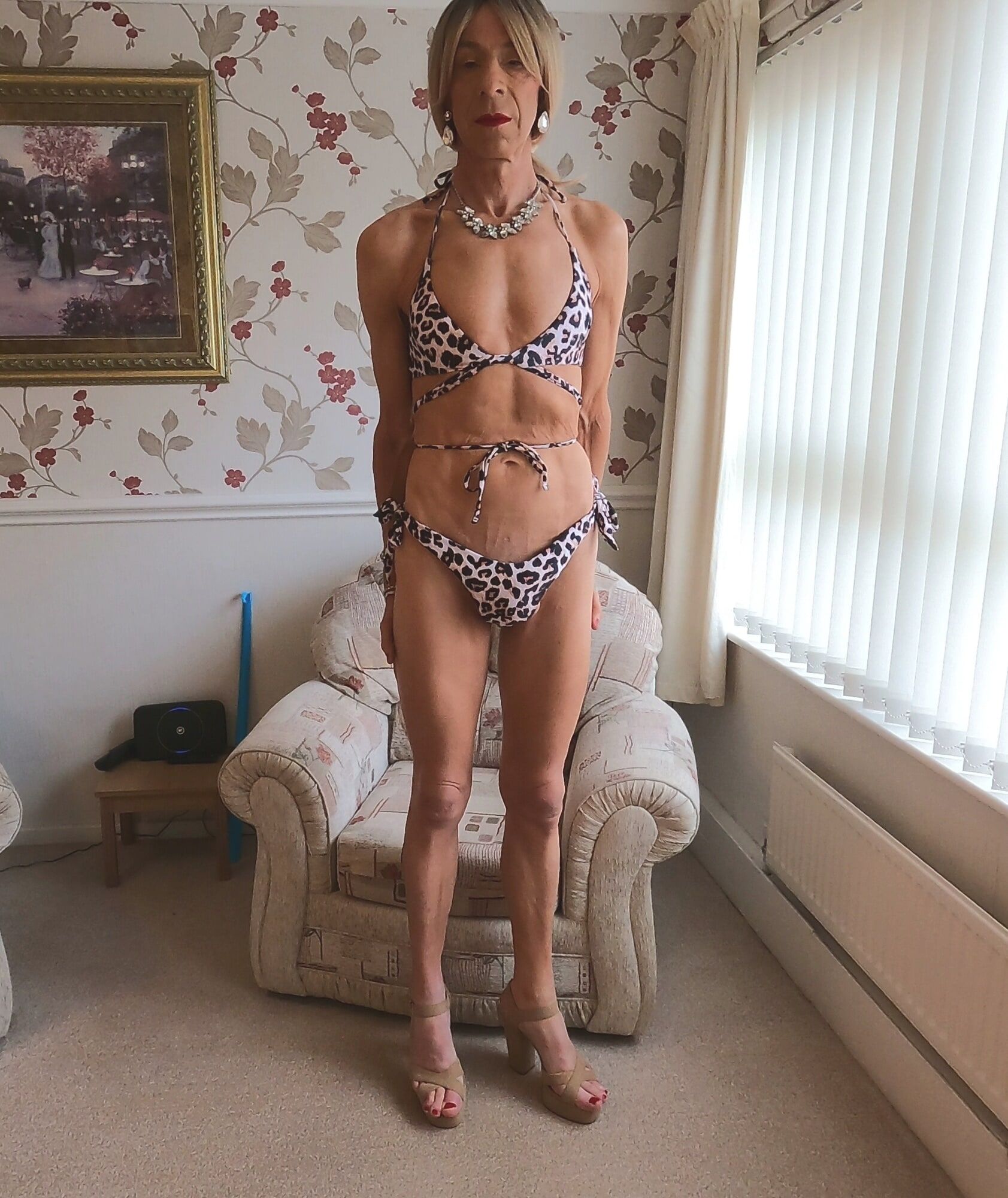 131 Alessia Travestita - Leopard Print Bikini #3