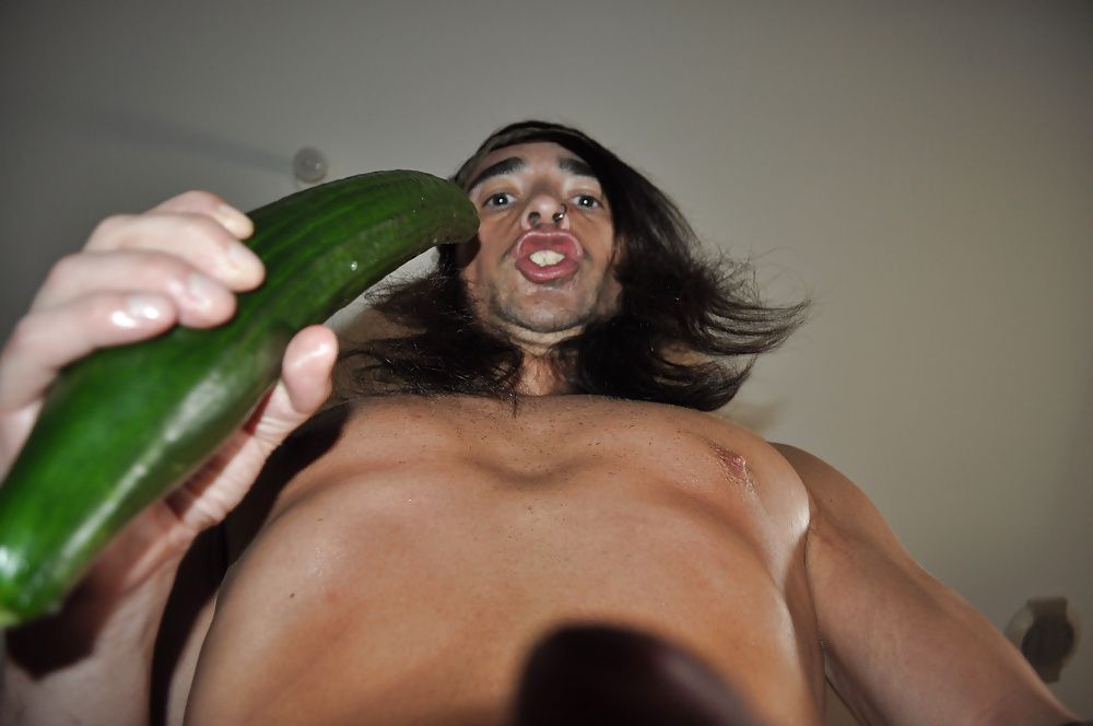 Tygra gets off with two huge cucumbers #45