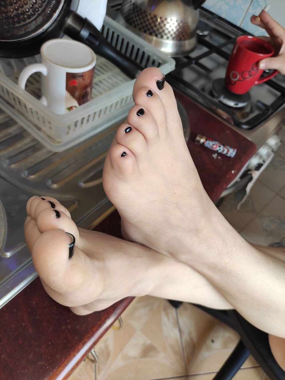 Foot fetish bare feet