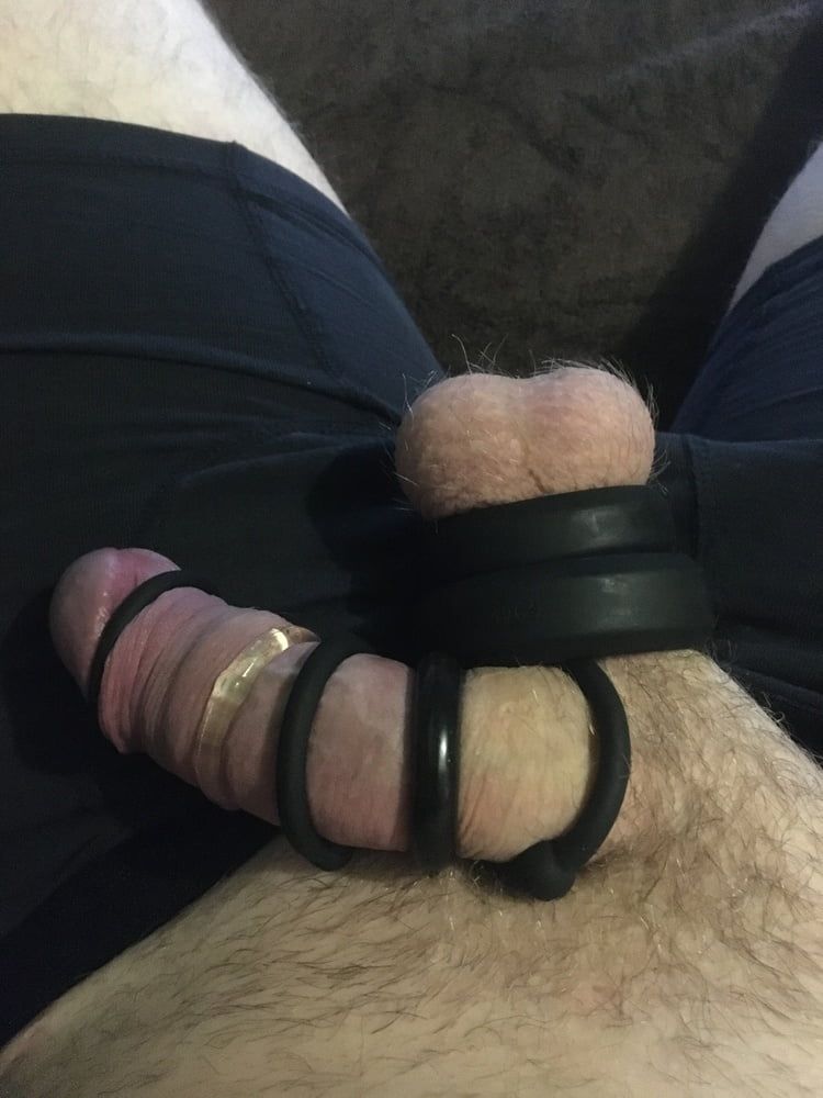 Tied Up Cock And Balls with Rings