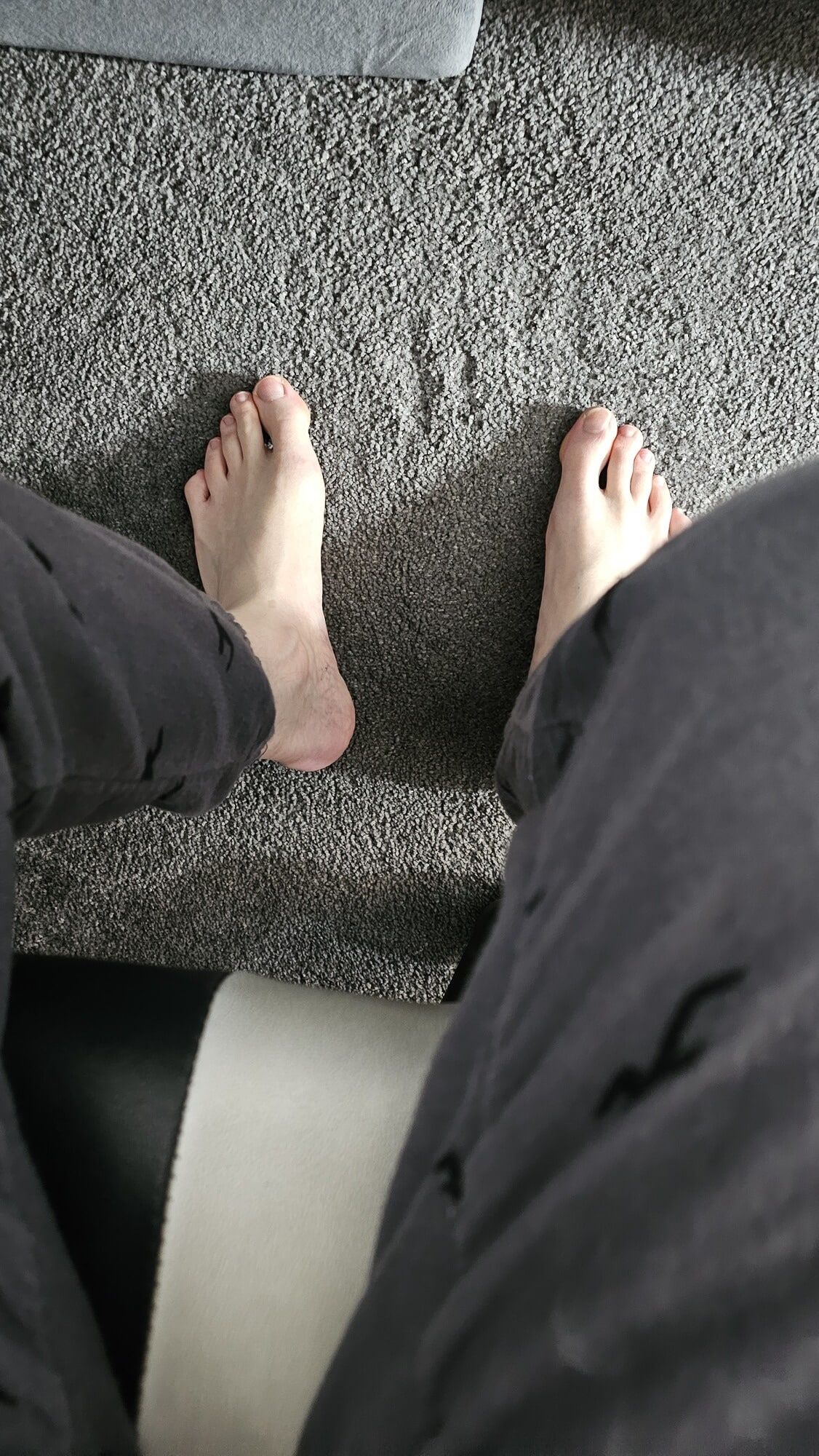 Young male feet