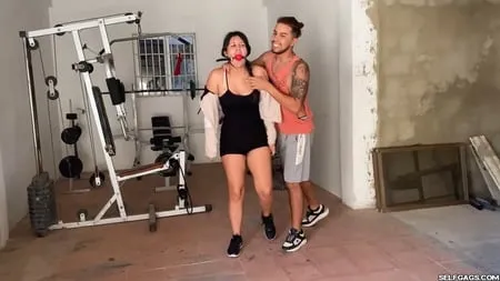 bitchy personal trainer turned bdsm slave selfgags         