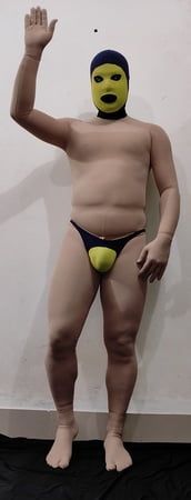 Zentai Circus penis play nude boy