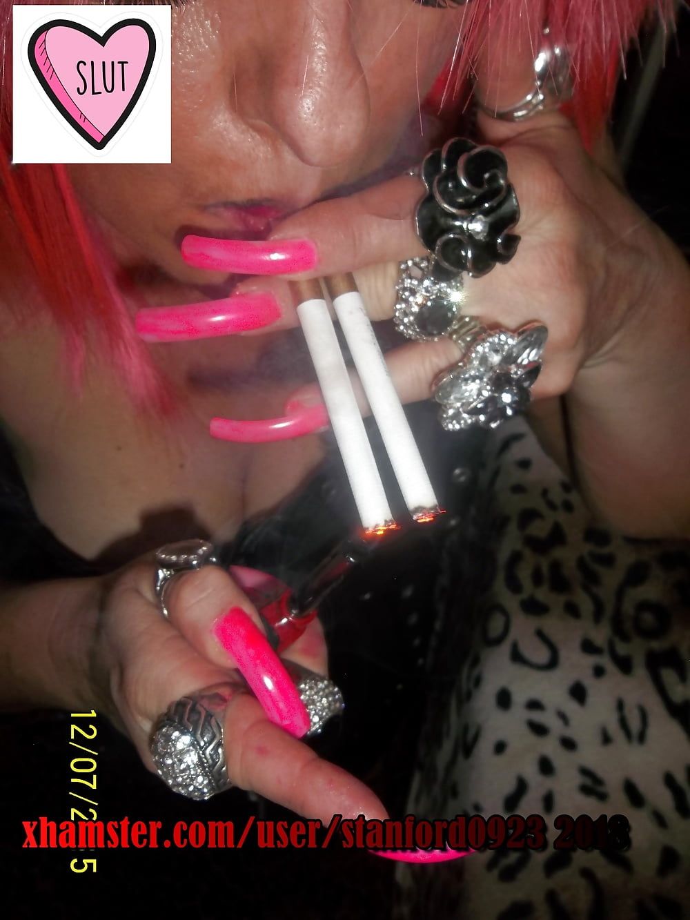 LONG NAILS SMOKING SLUT #54