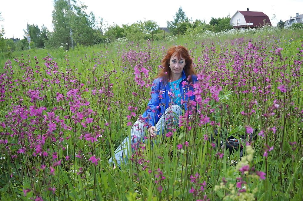 My Wife in White Flowers (near Moscow) #5