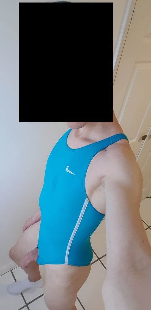 Nike blue onepiece swimsuit #6