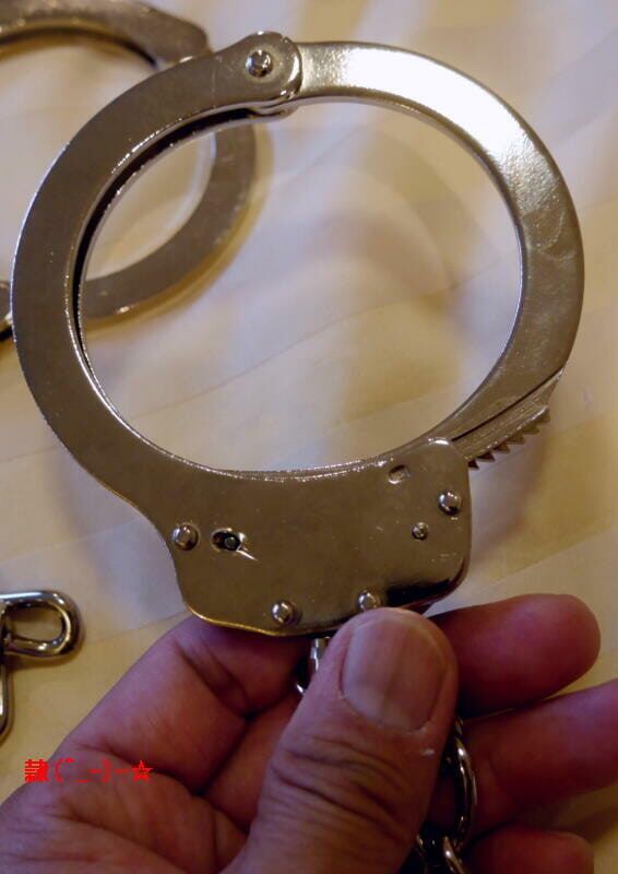 japanese crossdresser shemale handcuff metal device BDSM #21