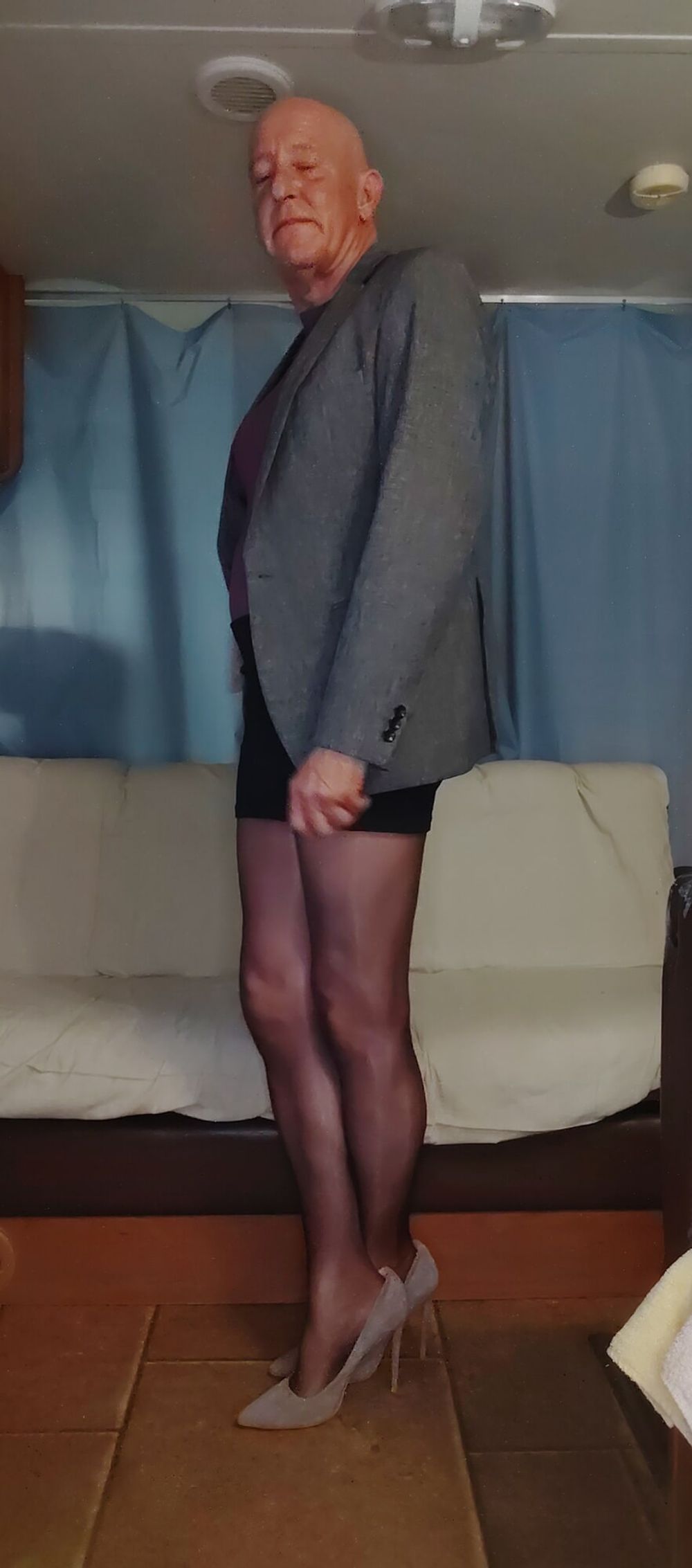 Faggot Andrew Brown Dressed for the Office #6