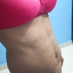 Gorgeous stepmom red bra 