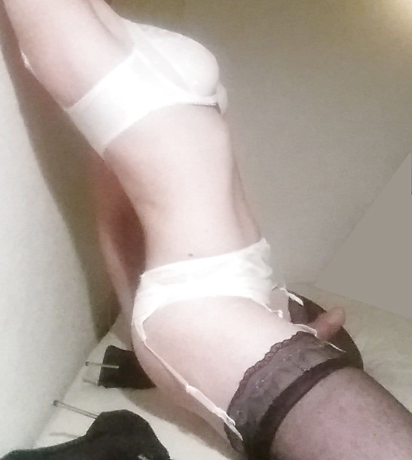 Toying in new garter and thong #2