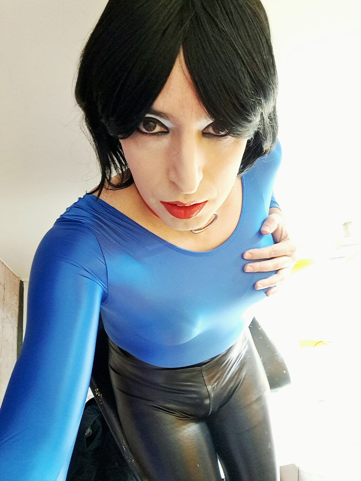 Blue body and black leggins #24