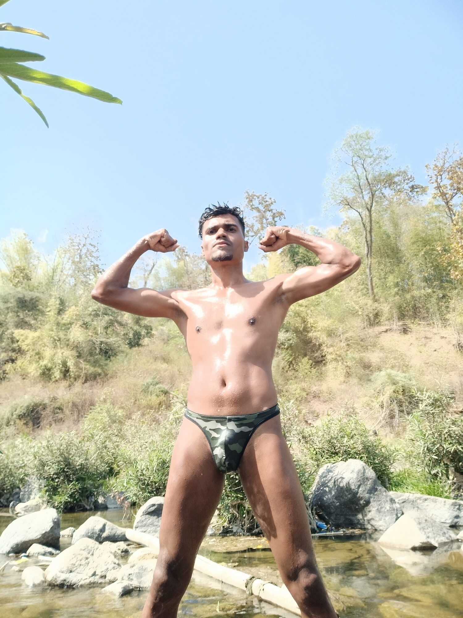 Sanju gamit on river advanture hot and sexy looking in man  #18