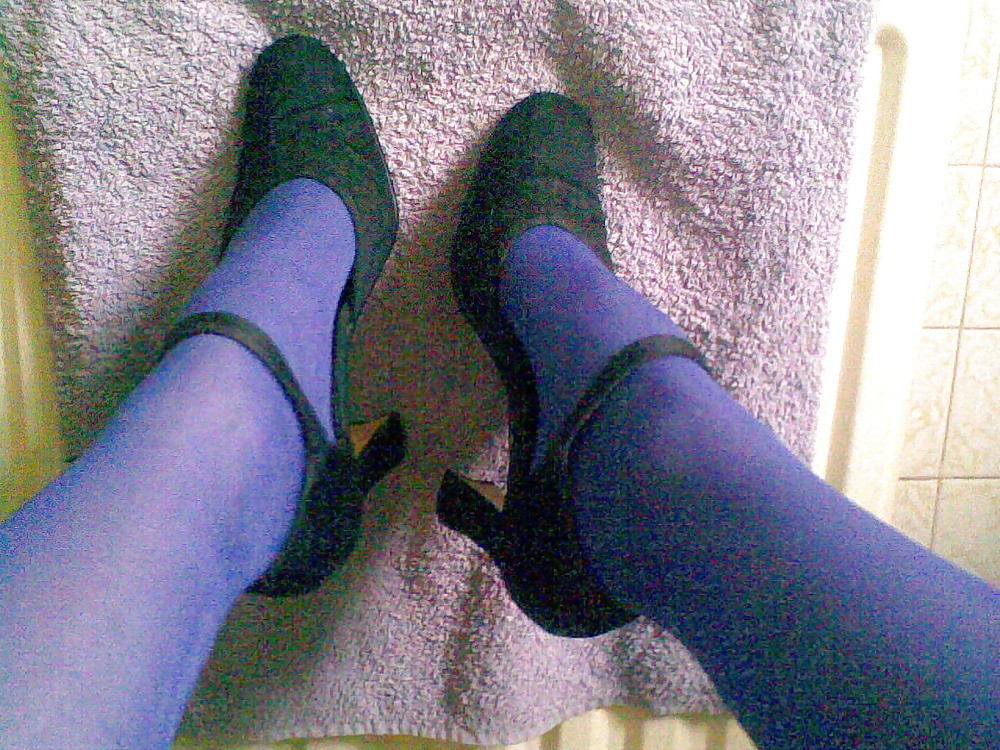 purple pantyhose #4