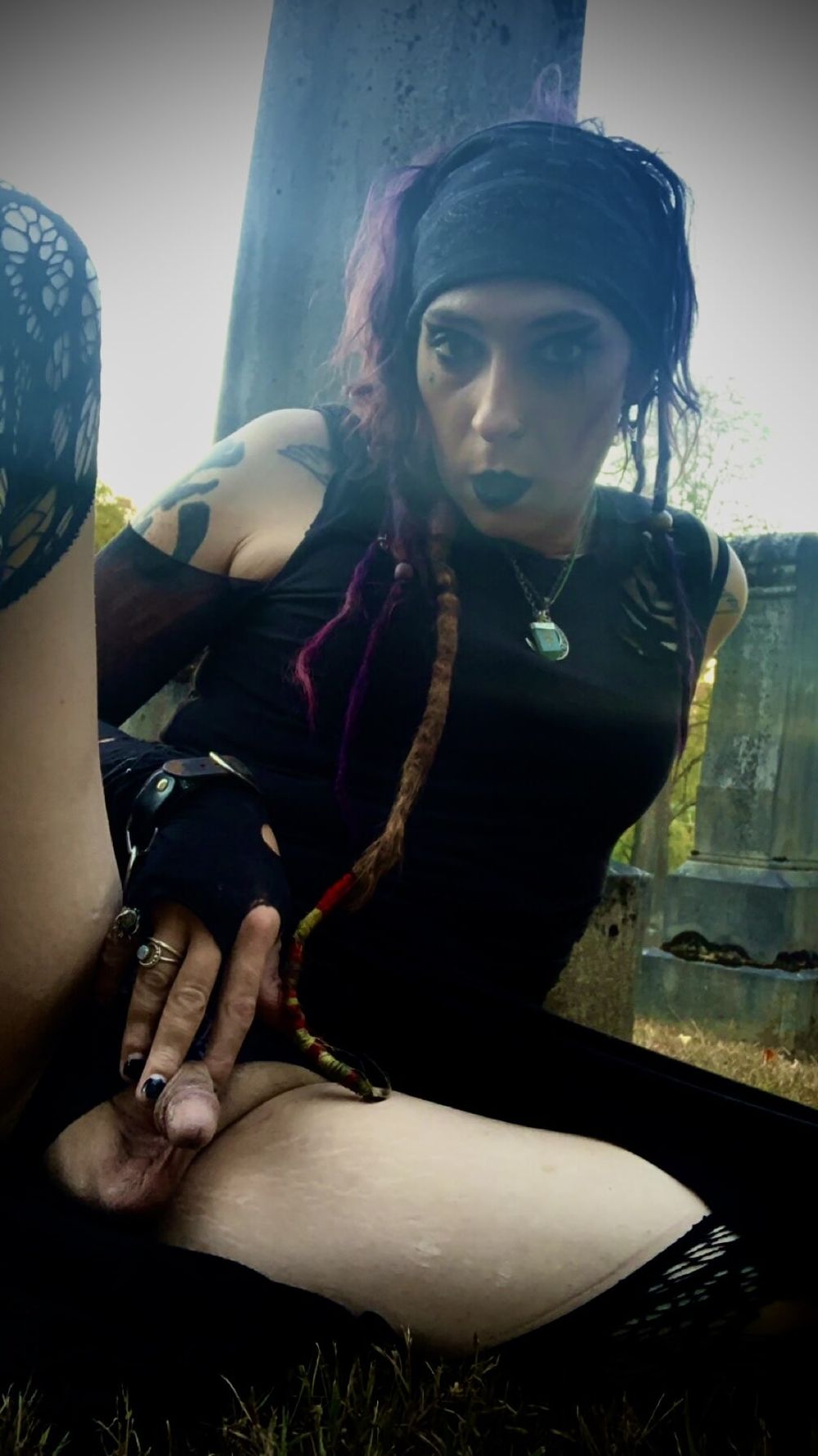 Sexy Goth T-Girl Amber AddamsTG  #3