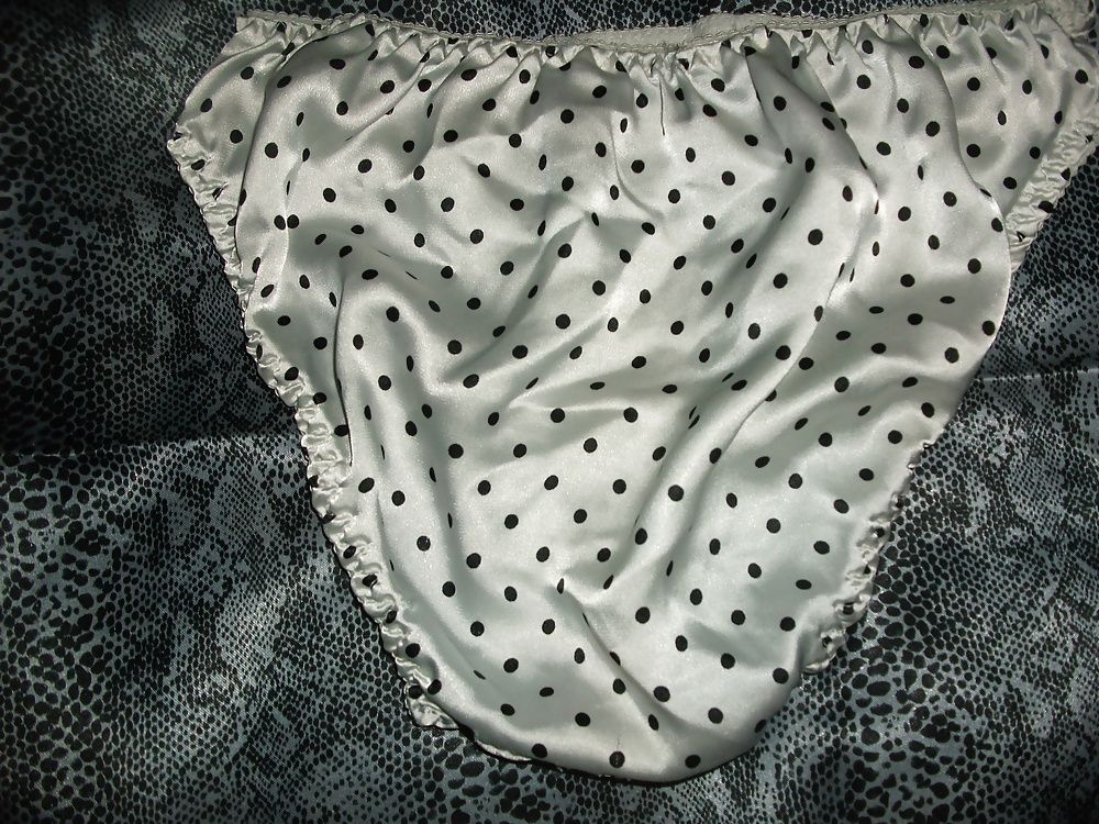 A selection of my wife's silky satin panties #46