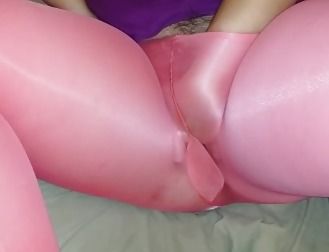 Fingering Pussy in Pantyhose Leggings #3