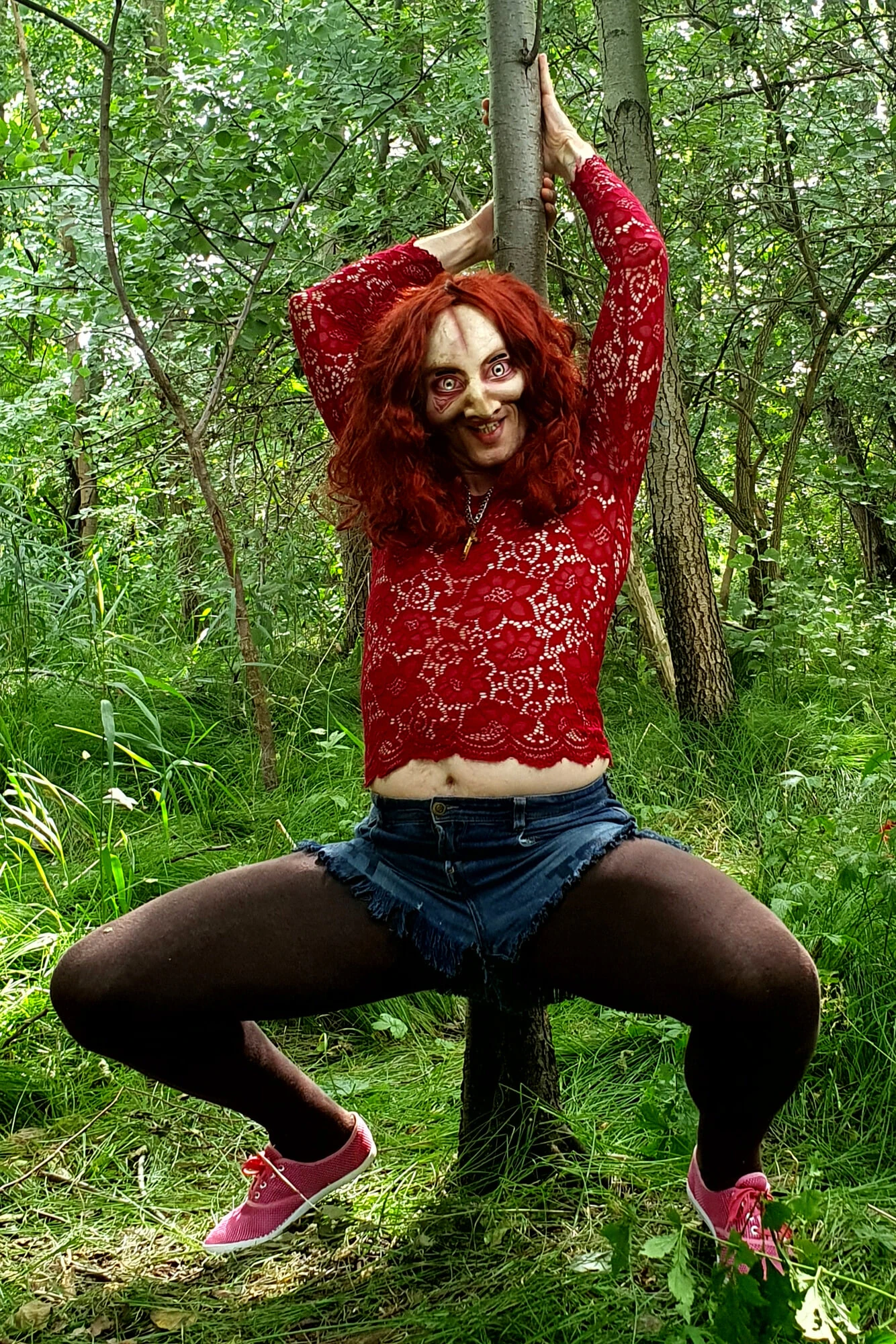 Demonic slut wants to be fucked hard in the forest 8
