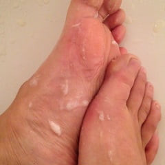 My Feet with Pee and Cum