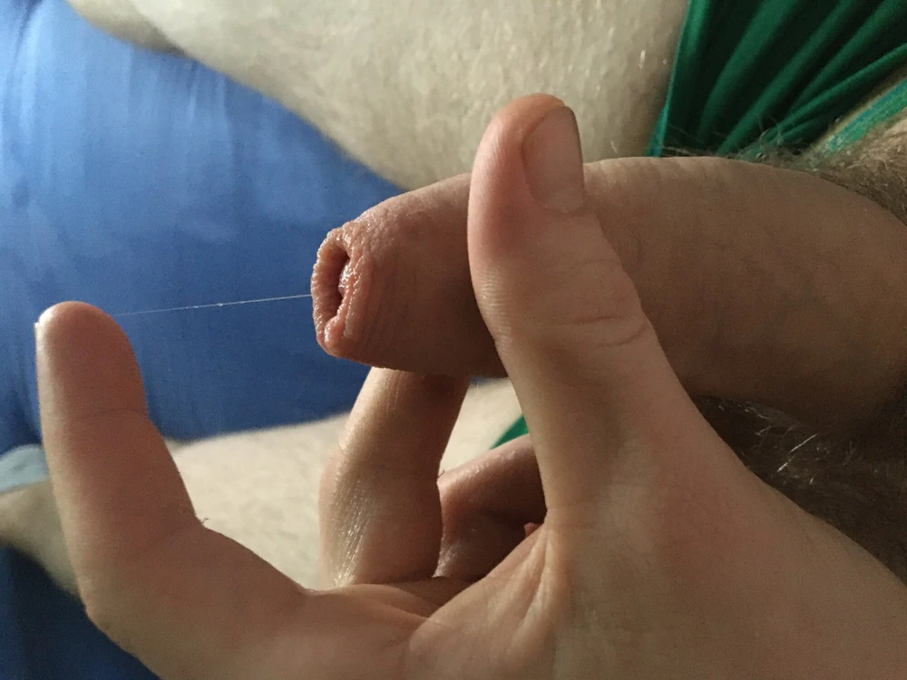 Hairy Dick And Balls Cockhead Foreskin Play With Pre- Cum #4