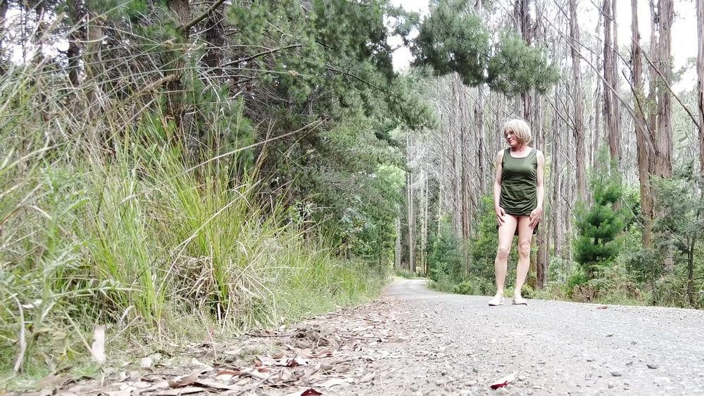 Crossdress walk forest trails