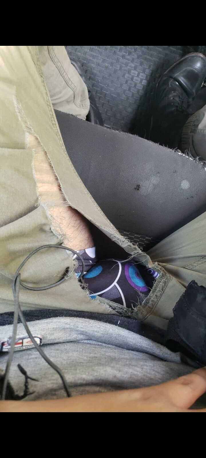 Broken jeans