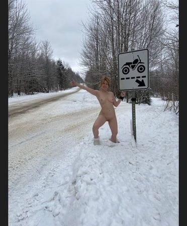 winter naked slave