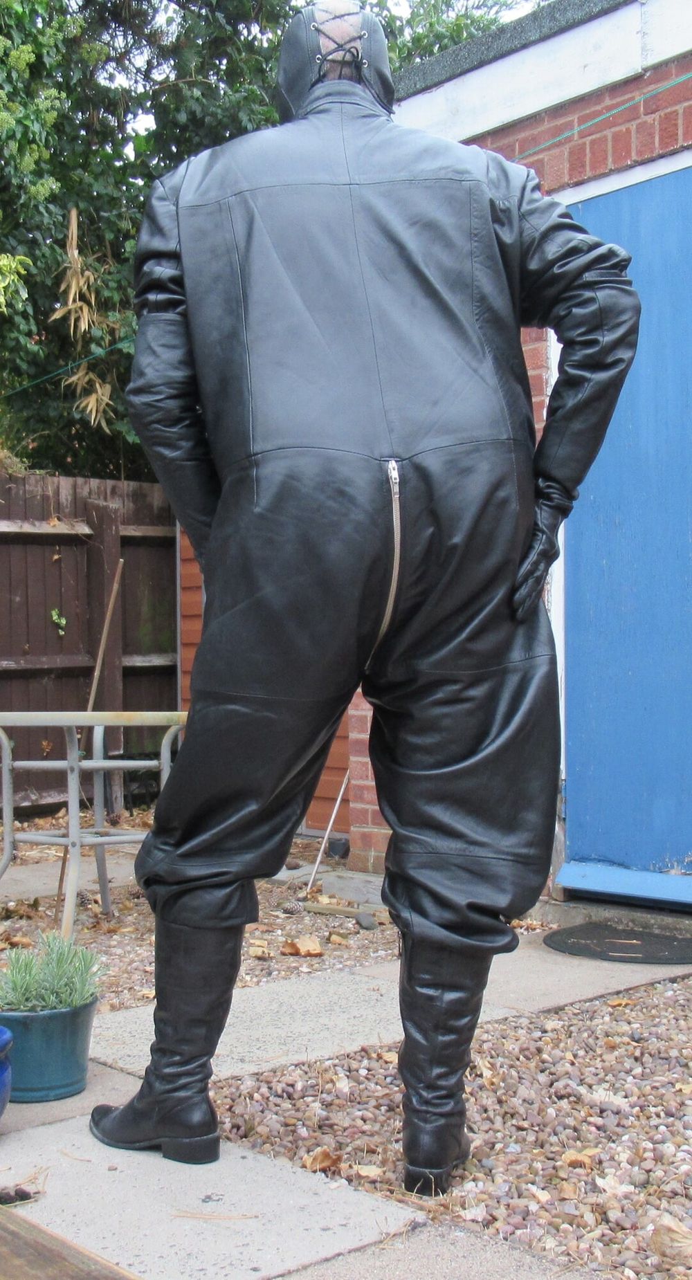 Full leather with hood #5