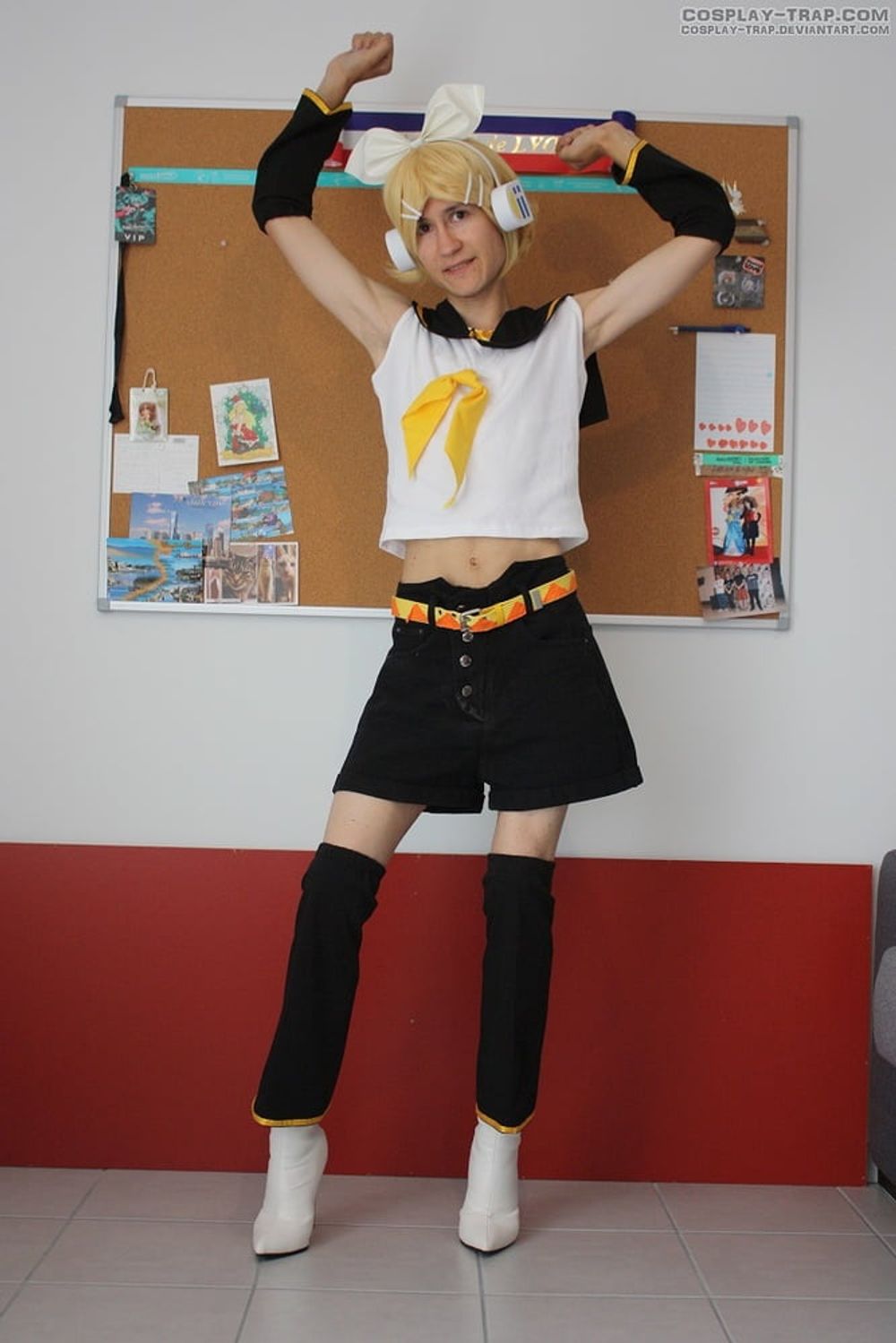 Crossdress cosplay Kinky Rin Kagamine #5