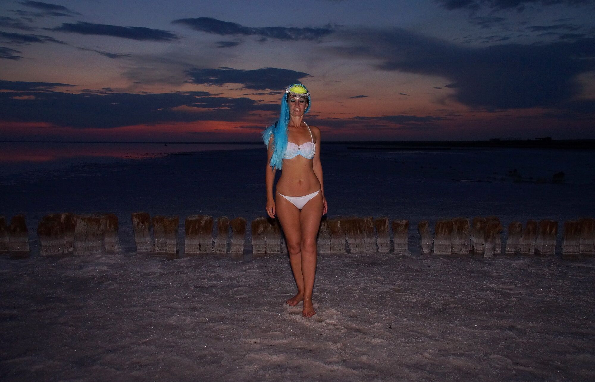 Bikini on Sunset Background #10