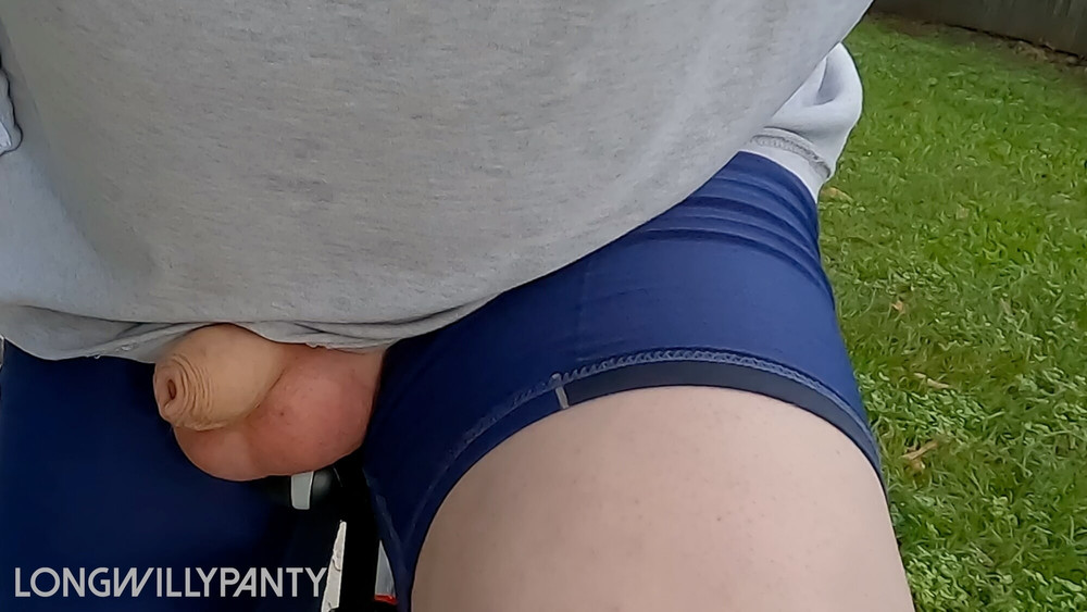 Straight guy flashing uncut cock with it hanging out. #7