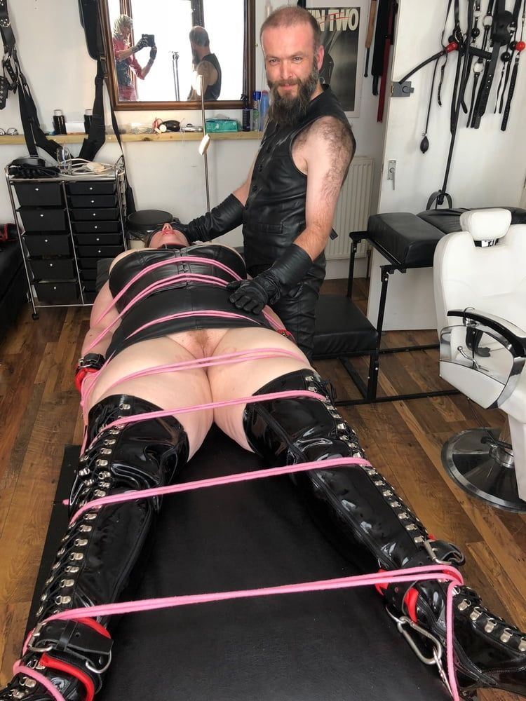 Leather Master with my slave whores #5