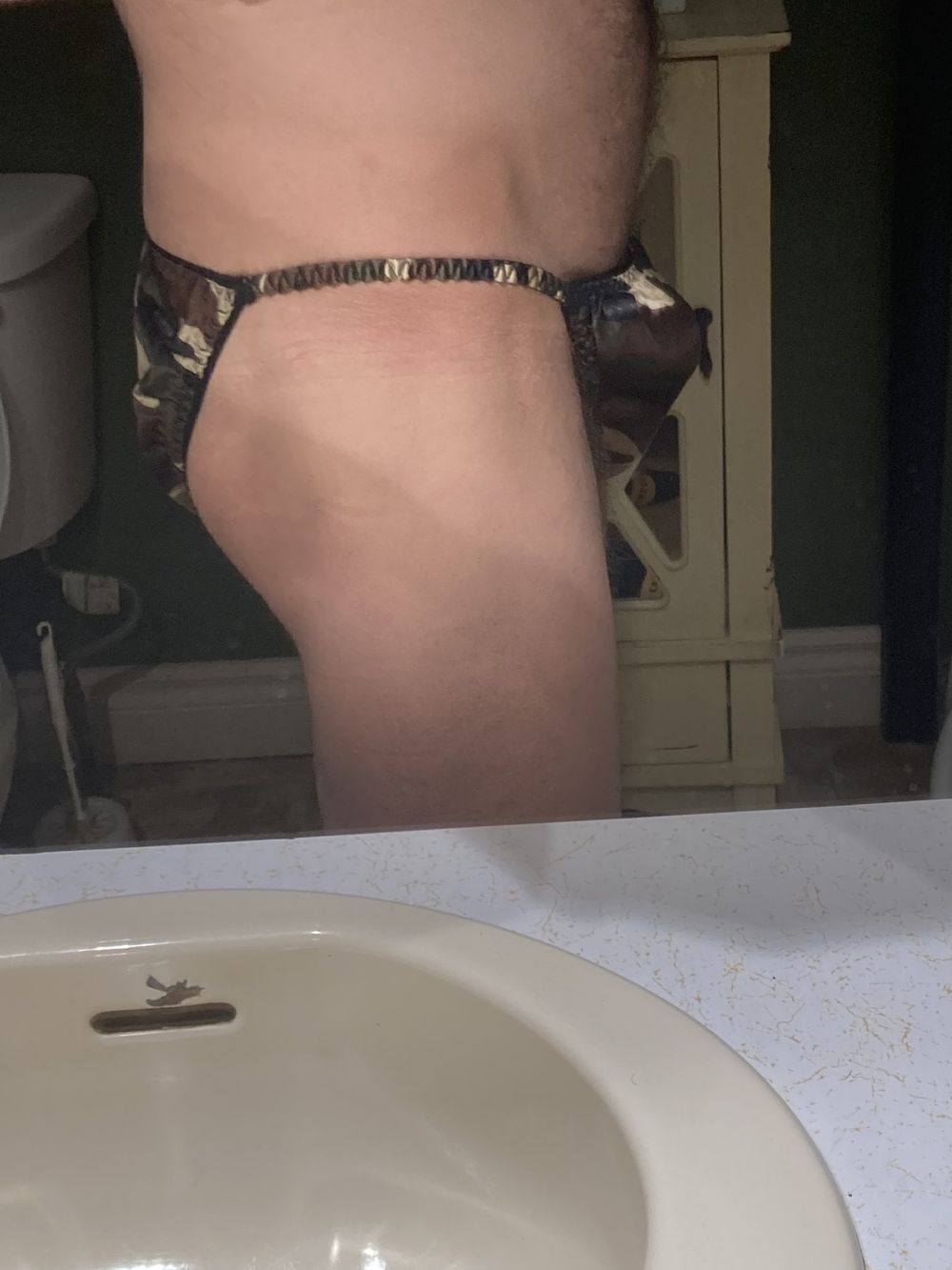 Camo satin panties  #2