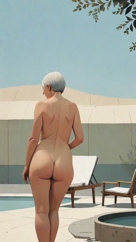 by the pool #8