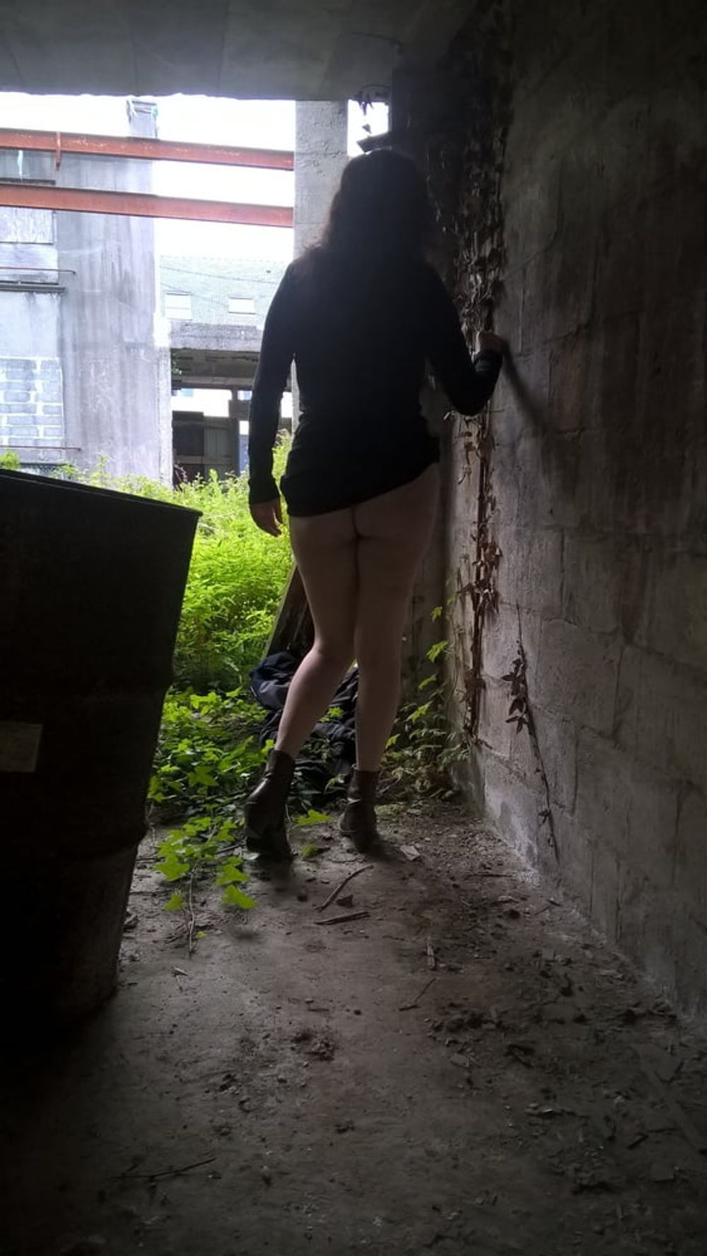 Hairy Wife In Abandoned Place #3