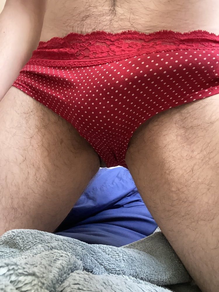 Young guy in mums panties  #4