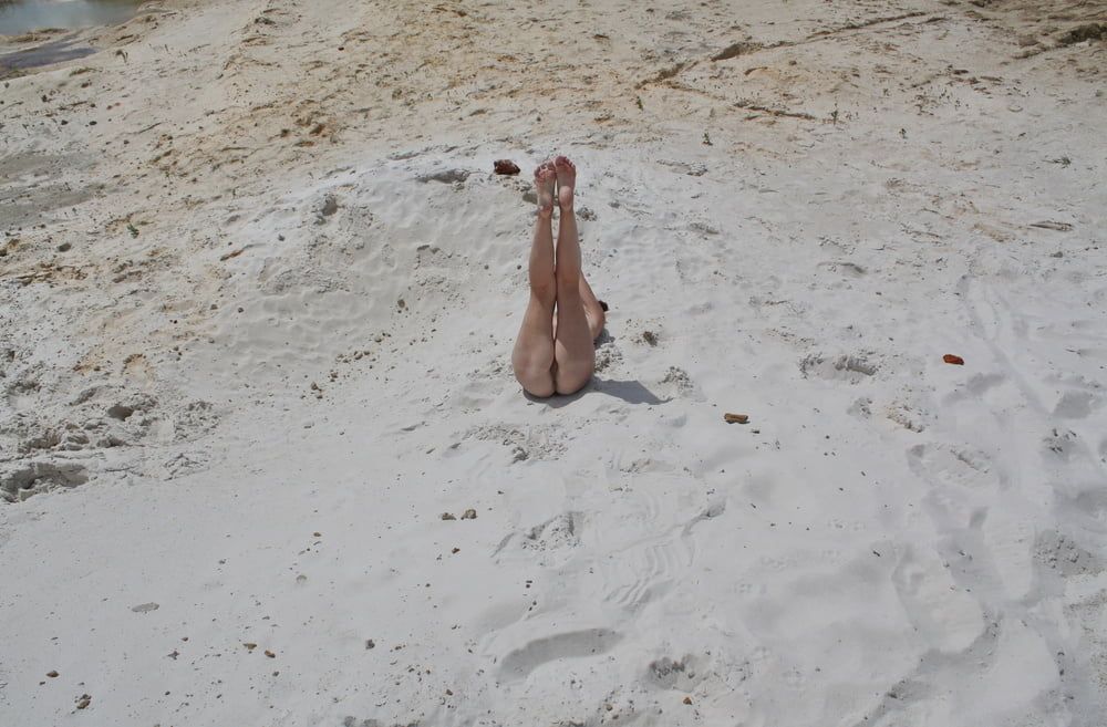 Naked on White Sand #22