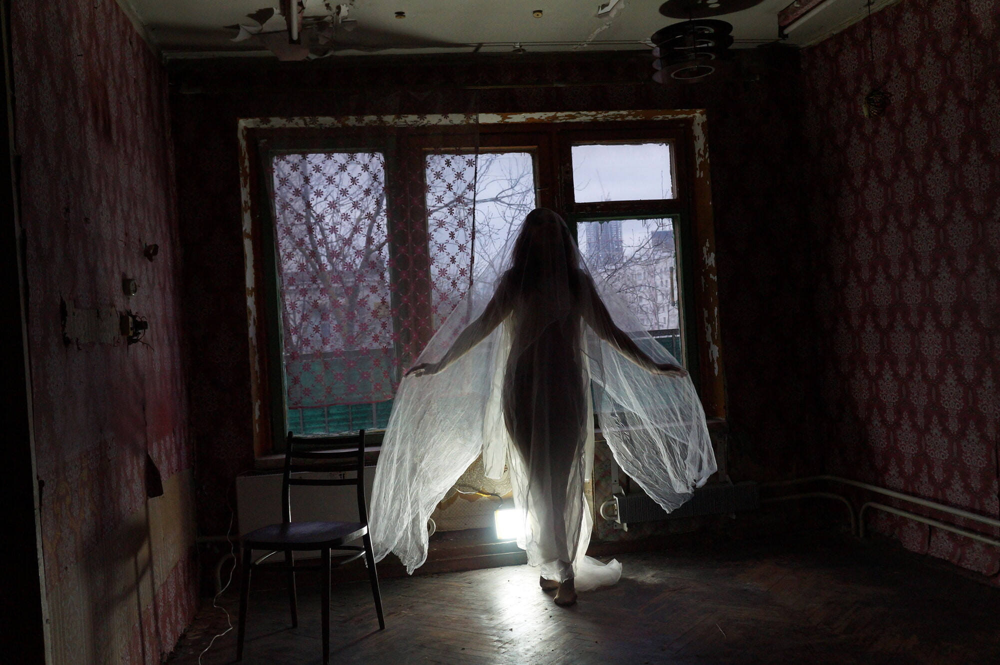 Ghost in a-maj in abandoned House #45